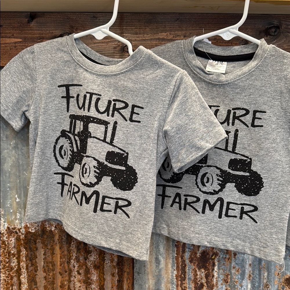 Gray Kids 'Future Farmer' T-Shirt